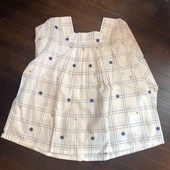 Madewell White Peasant Top Size Medium - Picture 7 of 8